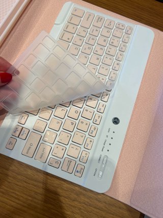 Funda iPad con Teclado Rosa Nuevo