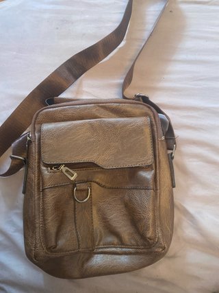 Bolso bandolera hombre marrón