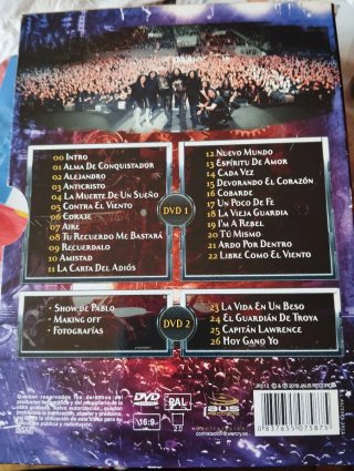 2DVD WARCRY  Omega En directo Heavy Metal