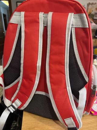 Mochila Porta Mascotas Transparente y Roja