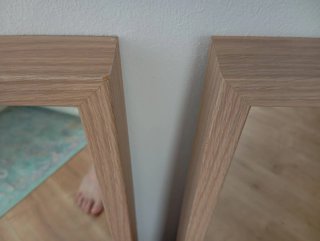 2 Espejos 70x70cm Melamina Ikea
