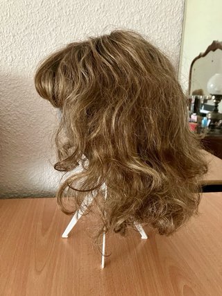 Peluca rubia mujer