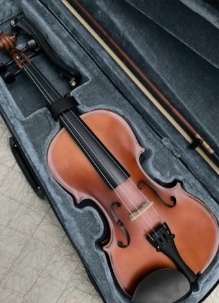 Violín con funda y arco