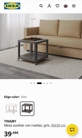 Mesa auxiliar TINGBY IKEA teal