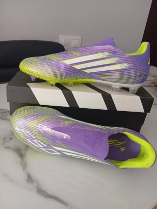 Zapatillas Adidas Futbol Campo Morado/Verde