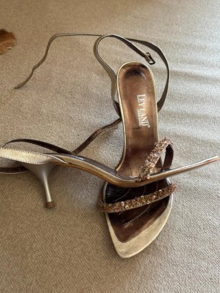 Sandalias de tacón joya
