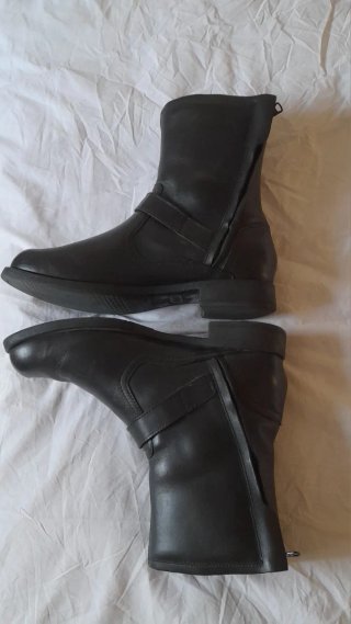 Botas de cuero motorista Talla 45.5 hombres