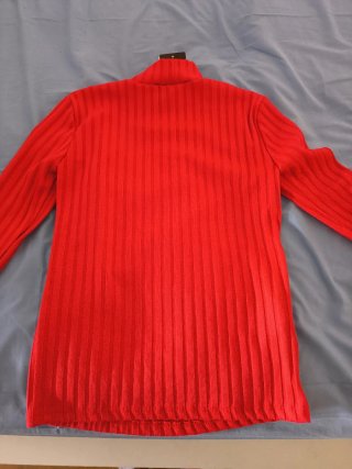 Jersey cuello alto rojo XS