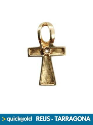 035-03-01084 COLGANTE ORO 18K CRUZ ANKH