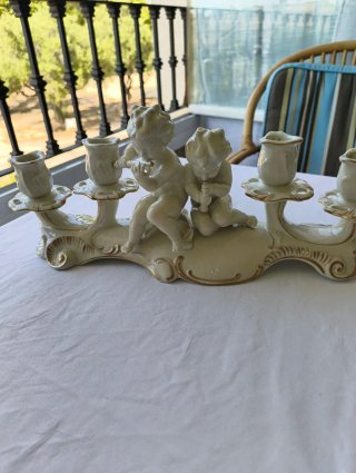 Candelabro porcelana Karl Werner Tutter