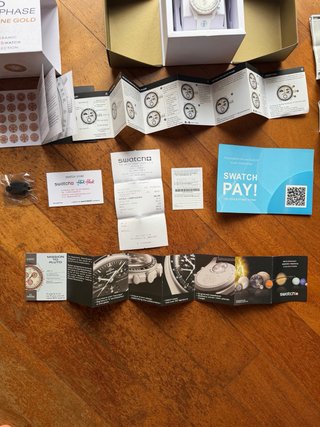 Swatch Moonshine Gold Bioceramic