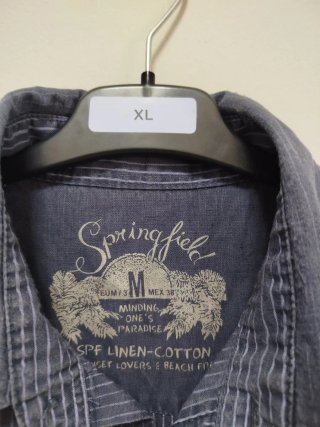 Camisa Springfield Talla M Rayas Finas