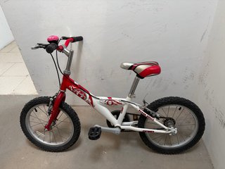 Bicicleta Quer Infantil Roja y Blanca