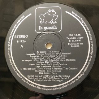 Toni Giménez Vaixell de Paper LP 1982