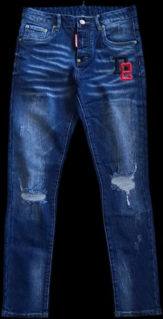 D2 Dsquared2 Blu Denim Jeans Taglia 46