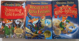 3 libros Gerónimo Stilton.