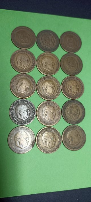 15 pesetas 1947.