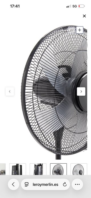 Ventilador Equation Negro con Depósito de Agua
