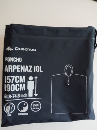 Poncho Quechua Arpenaz 10L Adulto