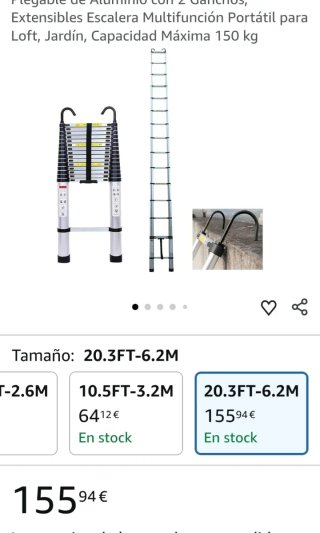 Escalera telescopio 6,2m