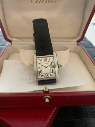 Cartier Tank Acero Caja Estuche Documentación
