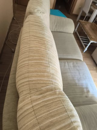 Sofá de 3 plazas beige