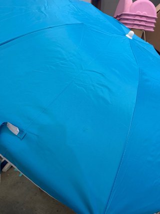 AKTIVE Sombrilla playa 180 cm, Plegado compacto,