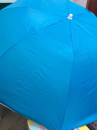 AKTIVE Sombrilla playa 180 cm, Plegado compacto,