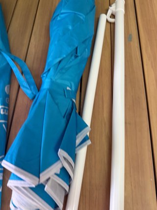 AKTIVE Sombrilla playa 180 cm, Plegado compacto,