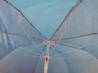 AKTIVE Sombrilla playa 180 cm, Plegado compacto,
