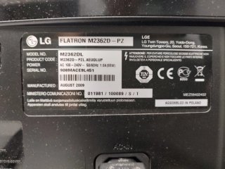 TV LG Flatron M2362DL 23 Negro
