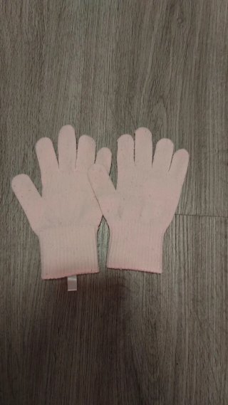Regalo guantes de lana rosas