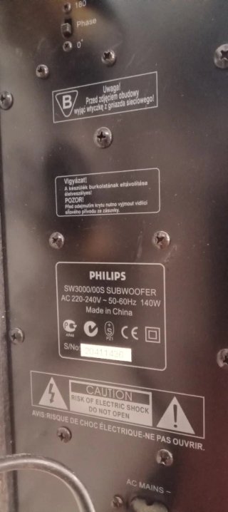 Subwoofer Philips 75W Activo