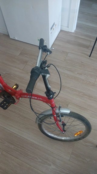 Bici Plegable Urbana 20 Boomerang Roja