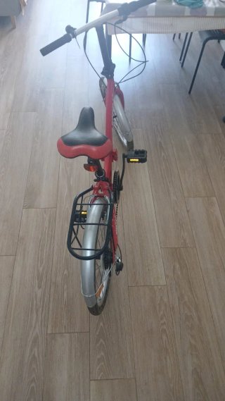 Bici Plegable Urbana 20 Boomerang Roja