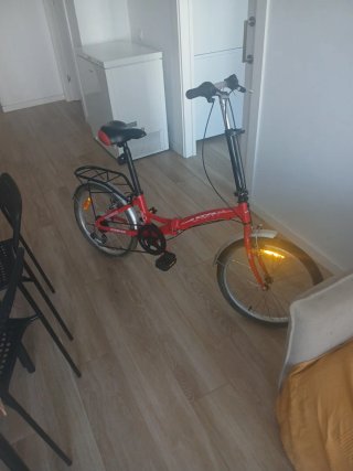 Bici Plegable Urbana 20 Boomerang Roja