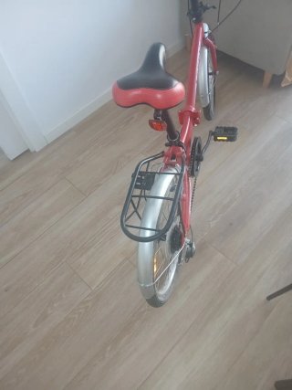 Bici Plegable Urbana 20 Boomerang Roja