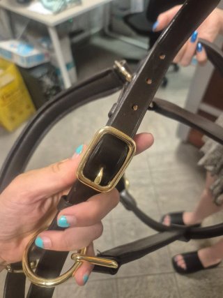 Capezza cavallo cuoio marrone
