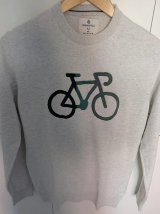 Jersey Springfield gris con bici talla M