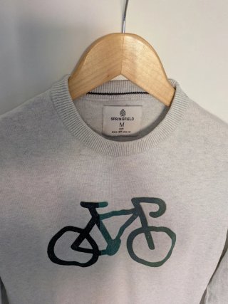 Jersey Springfield gris con bici talla M