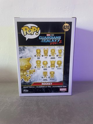 Funko Pop! Rocket Marvel Studios 420 Dorado