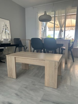 Conjunto Mueble TV, Mesa Baja y Mesa Comedor