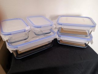 Amazon Basics Recipientes Cristal 20 Piezas