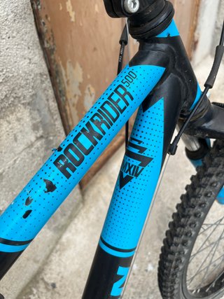 Bicicleta Btwin Rockrider Negra/Azul