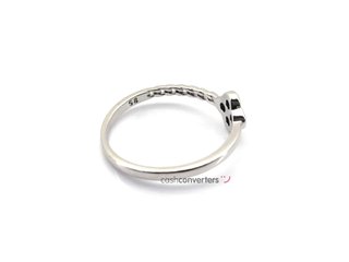 sortija plata 925mm con piedra con cuarzo