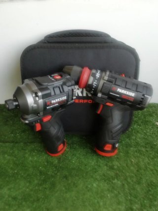 Pack Taladro Atornillador Parkside 12V