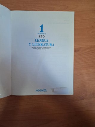 Libro de lengua de 1 de la eso