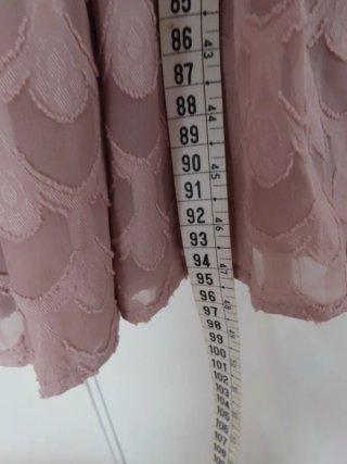 h&m vestido cóctel evasé halter rosa