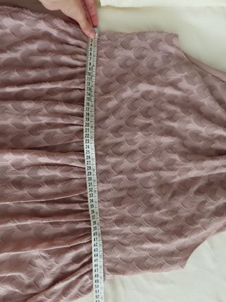 h&m vestido cóctel evasé halter rosa