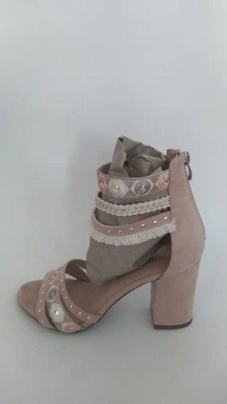 Sandalias Talla 38 Beige y Rosa